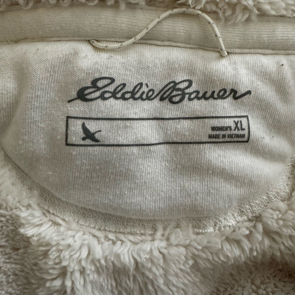Eddie Bauer Sherpa Lined Zip Hoodie | Cozy Outdoor Layer | XL - Picture 5 of 5